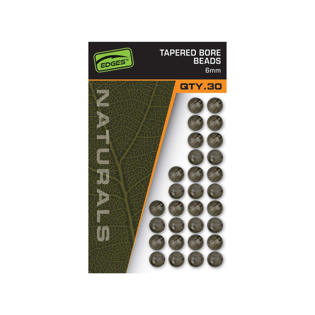 NATURAL TAPERED BORE BEADS