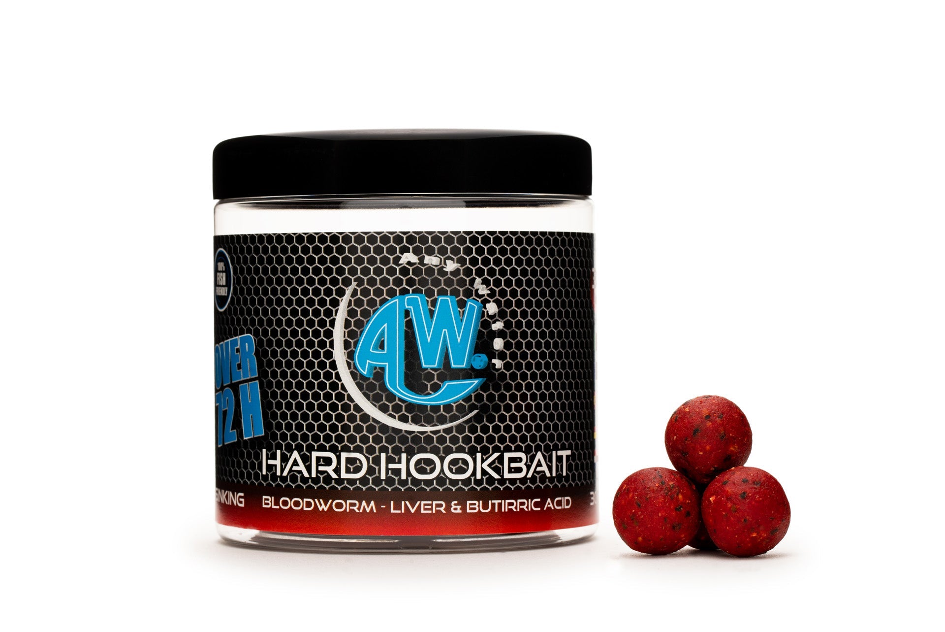 HARD HOOKBAIT BOILIES B.L.B BLOODWORM LIVER & BUTTRIC ACID