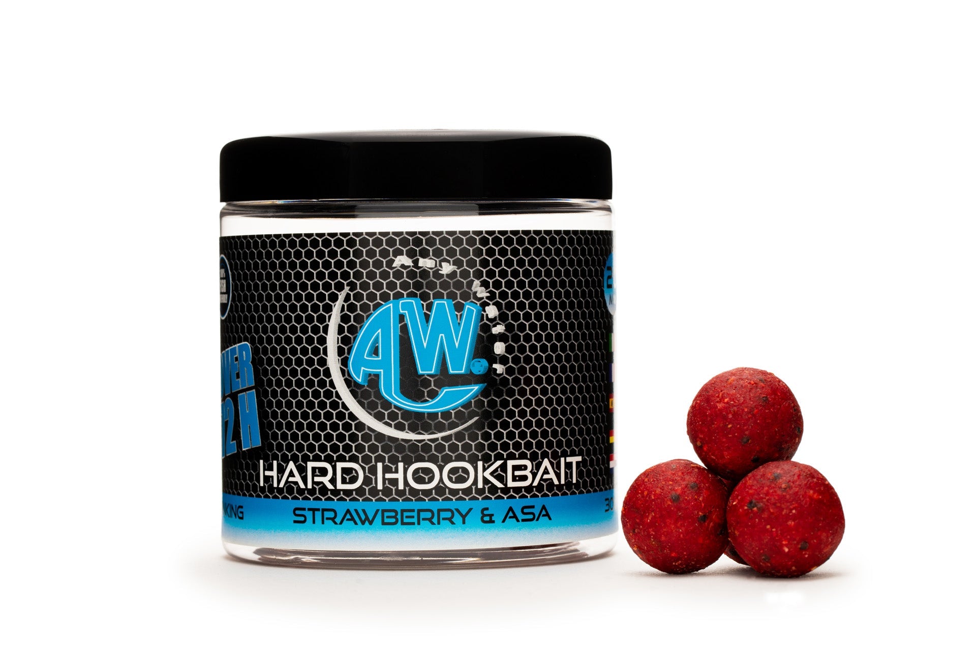 HARD HOOKBAIT BOILIES STRAWBERRY & ASAFOETIDA