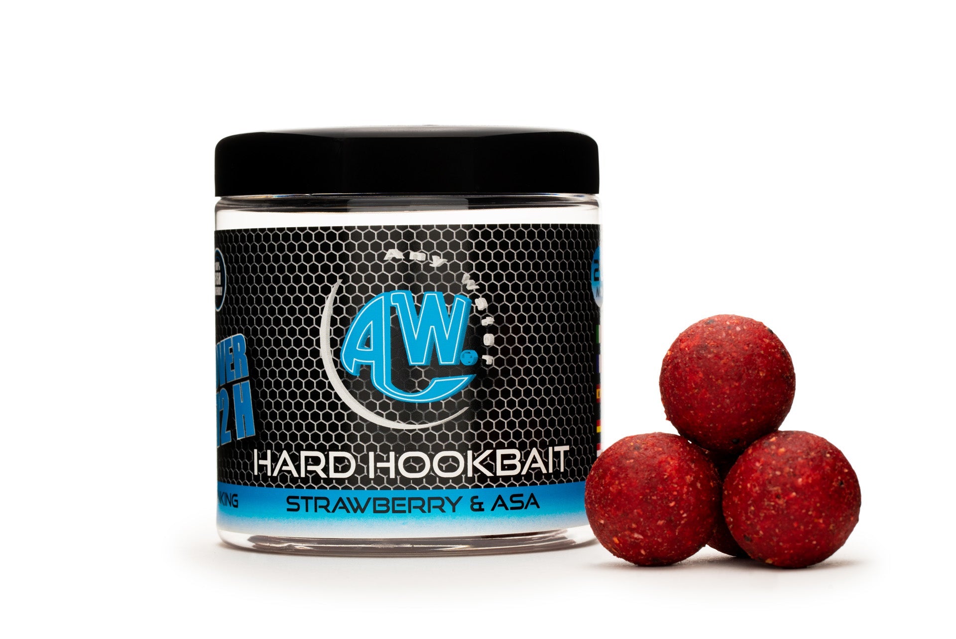 HARD HOOKBAIT BOILIES STRAWBERRY & ASAFOETIDA
