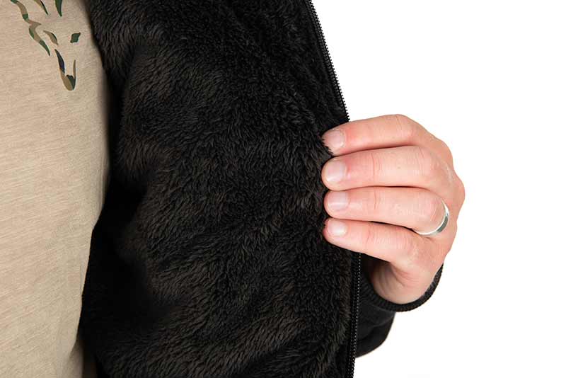 Collection Sherpa Jacket Black & Orange